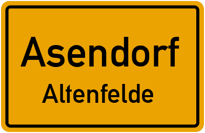 Ortsschild Asendorf Altenfelde