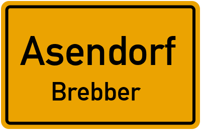 Ortsschild Asendorf Brebber