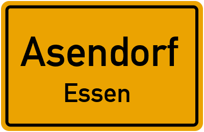 Straßenverzeichnis Asendorf Essen