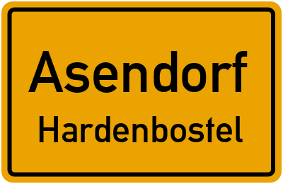 Ortsschild Asendorf Hardenbostel