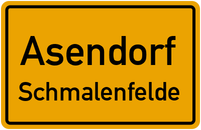 Straßenverzeichnis Asendorf Schmalenfelde