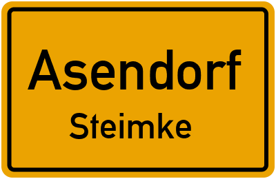 Ortsschild Asendorf Steimke