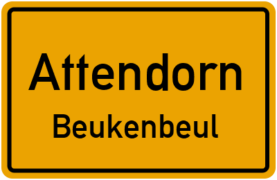 Straßenverzeichnis Attendorn Beukenbeul