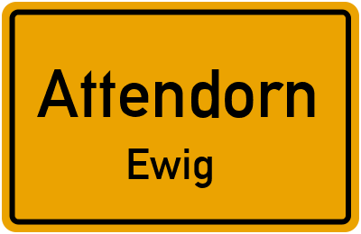 Straßenverzeichnis Attendorn Ewig