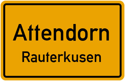 Straßenverzeichnis Attendorn Rauterkusen