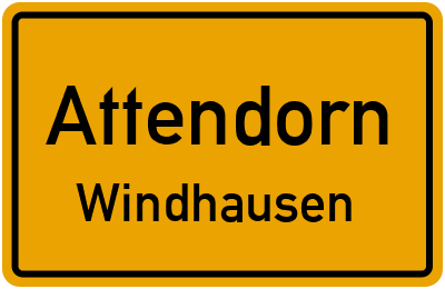 Straßenverzeichnis Attendorn Windhausen