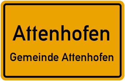 Straßenverzeichnis Attenhofen Gemeinde Attenhofen