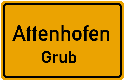 Straßenverzeichnis Attenhofen Grub