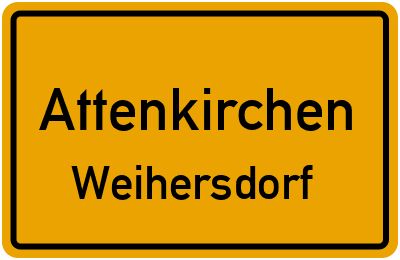 Straßenverzeichnis Attenkirchen Weihersdorf