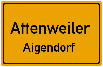 Straßenverzeichnis Attenweiler Aigendorf