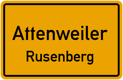 Straßenverzeichnis Attenweiler Rusenberg
