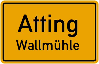 Straßenverzeichnis Atting Wallmühle