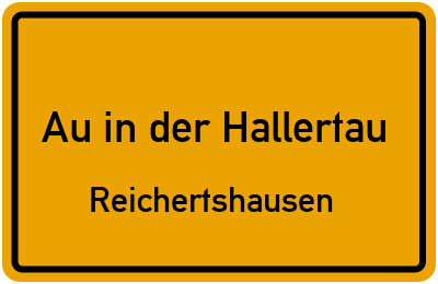 Straßenverzeichnis Au in der Hallertau Reichertshausen