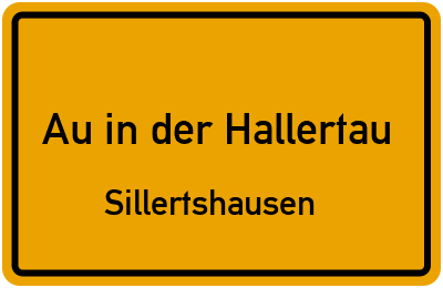Straßenverzeichnis Au in der Hallertau Sillertshausen