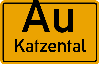 Straßenverzeichnis Au Katzental
