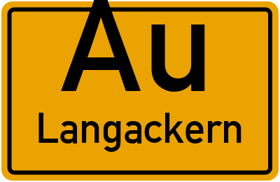 Straßenverzeichnis Au Langackern