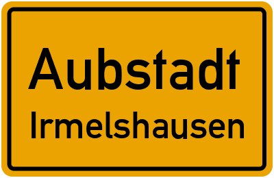Straßenverzeichnis Aubstadt Irmelshausen
