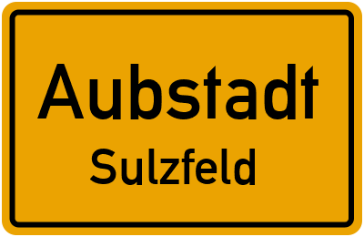 Straßenverzeichnis Aubstadt Sulzfeld