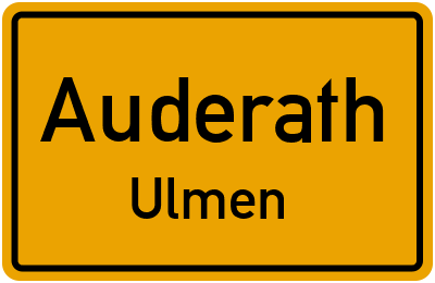 Straßenverzeichnis Auderath Ulmen
