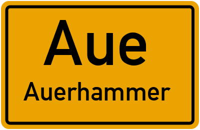 Straßenverzeichnis Aue Auerhammer
