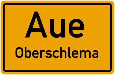 Straßenverzeichnis Aue Oberschlema