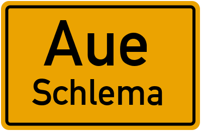 Straßenverzeichnis Aue Schlema