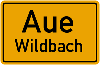 Straßenverzeichnis Aue Wildbach