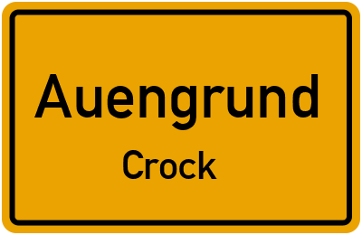 Straßenverzeichnis Auengrund Crock