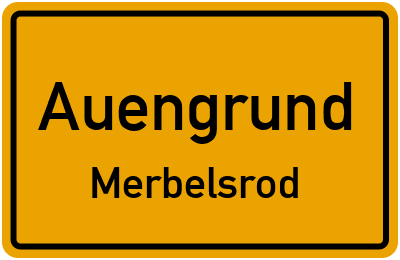 Straßenverzeichnis Auengrund Merbelsrod
