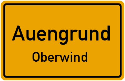 Straßenverzeichnis Auengrund Oberwind