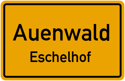 Straßenverzeichnis Auenwald Eschelhof