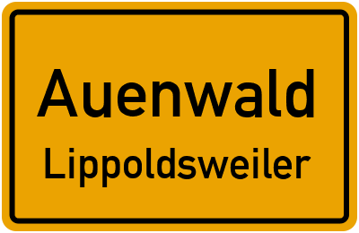 Straßenverzeichnis Auenwald Lippoldsweiler