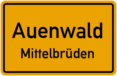 Straßenverzeichnis Auenwald Mittelbrüden