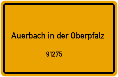 91275 Auerbach in der Oberpfalz