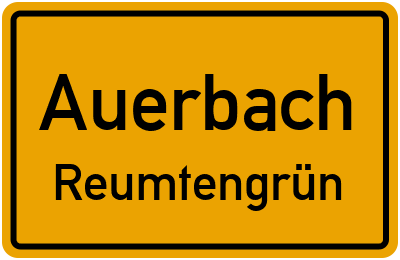 Straßenverzeichnis Auerbach Reumtengrün