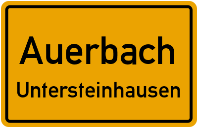 Straßenverzeichnis Auerbach Untersteinhausen