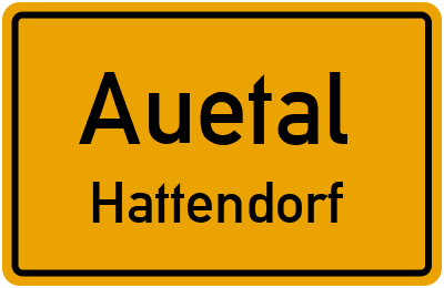 Ortsschild Auetal Hattendorf