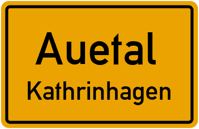 Ortsschild Auetal Kathrinhagen