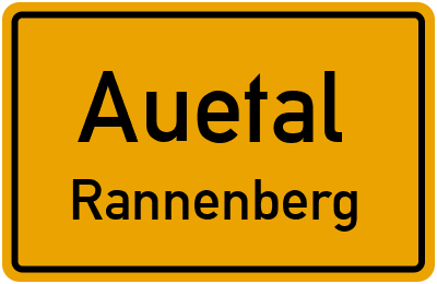 Ortsschild Auetal Rannenberg
