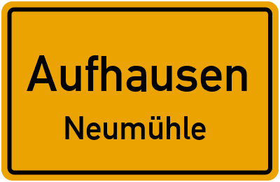Straßenverzeichnis Aufhausen Neumühle