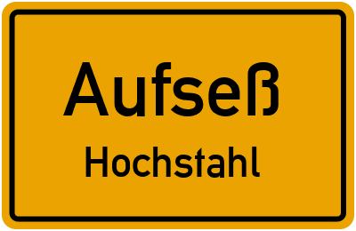 Straßenverzeichnis Aufseß Hochstahl
