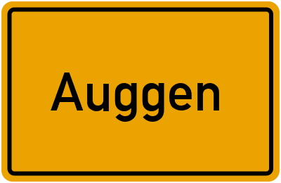 Ortsschild von Gemeinde Auggen in Baden-Württemberg