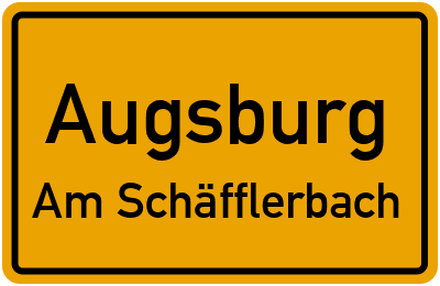 Straßenverzeichnis Augsburg Am Schäfflerbach