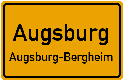 Straßenverzeichnis Augsburg Augsburg-Bergheim