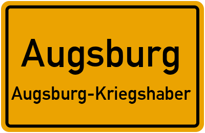 Straßenverzeichnis Augsburg Augsburg-Kriegshaber