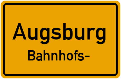 Straßenverzeichnis Augsburg Bahnhofs-