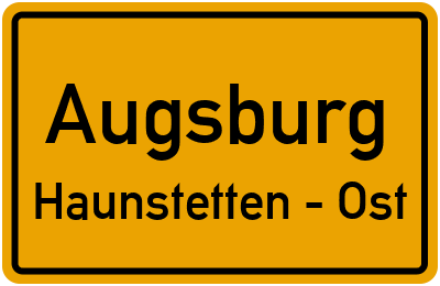 Straßenverzeichnis Augsburg Haunstetten - Ost