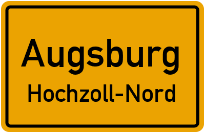 Straßenverzeichnis Augsburg Hochzoll-Nord