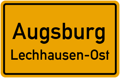 Straßenverzeichnis Augsburg Lechhausen-Ost