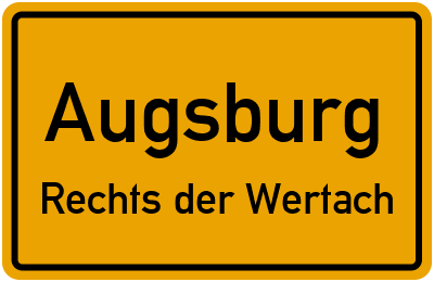 Straßenverzeichnis Augsburg Rechts der Wertach